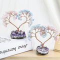 Natural Crystal Stone Love Feng Shui Tree