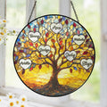 Tree of Life Custom Names Personalized Stained Glass Suncatcher